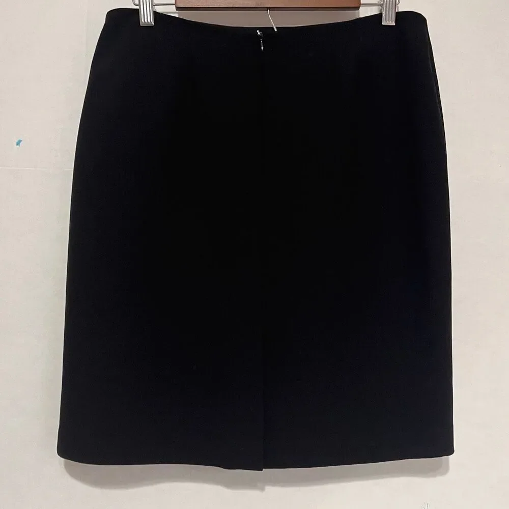 Jones New York Platinum Petite Black Skirt   Size 10P   NWT
